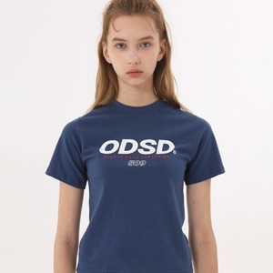 ODSD 로고 슬림핏 티셔츠 - DUST BLUE
