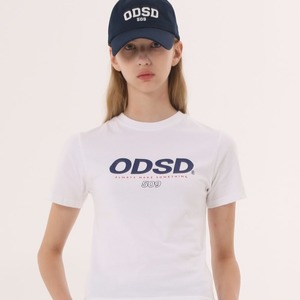 ODSD 로고 슬림핏 티셔츠 - WHITE